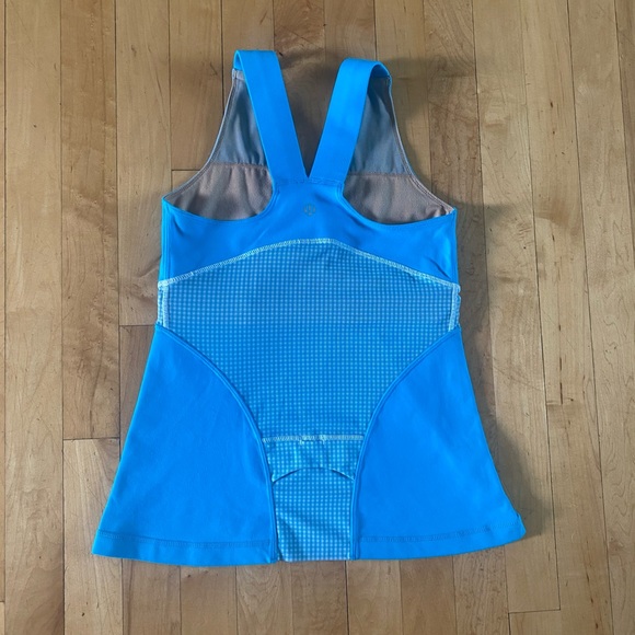 lululemon athletica Tops - Lululemon Checkered Mesh V Neck Tank